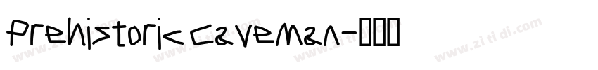 Prehistoric Caveman字体转换